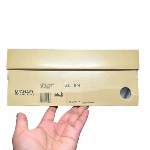 ✨MICHAEL KORS Wilma Trainer Sz 9 Women's Shoes Casual Sneakers Black 49S1WIFS1D✨ - Picture 8 of 10